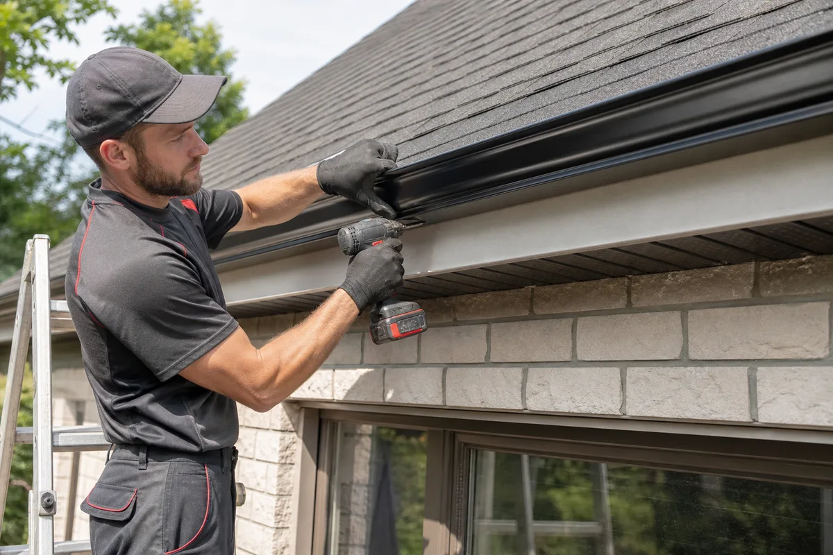 Installation de gouttières adaptée à votre maison par notre équipe locale